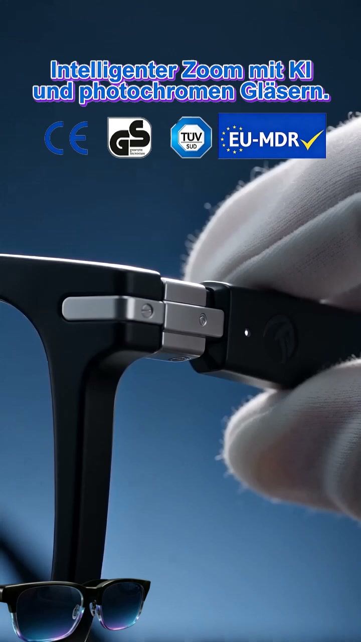 Bis zu 65% RABATT! KI Smart Brille mit Echtzeit-Übersetzung (2 Stk. nur 58.00€!)