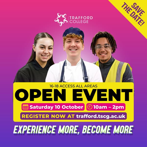 Anúncio de Trafford College