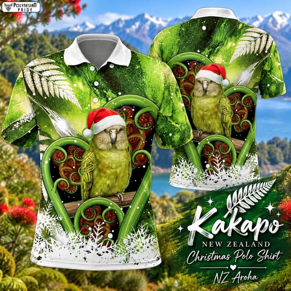 Kakapo New Zealand Christmas Polo