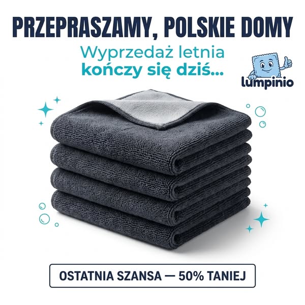 3 ściereczki kupione, 3. gratis!