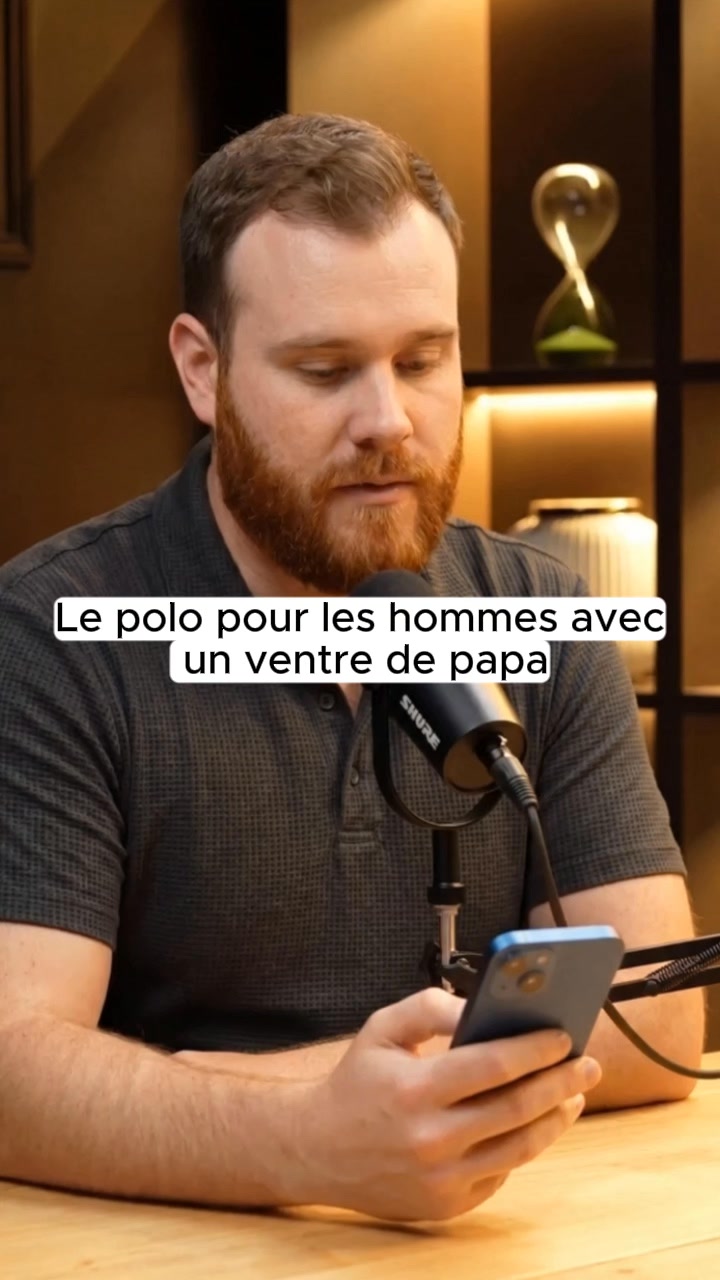 Le polo conçu pour les hommes qui ont du ventre !
