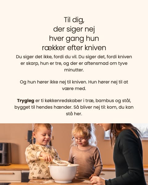 Til små køkkenhjælpere