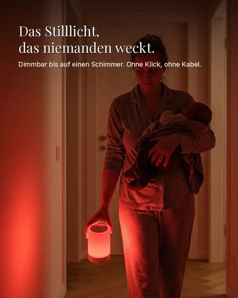 Genug Licht zum Stillen. Zu wenig, um jemanden zu wecken.