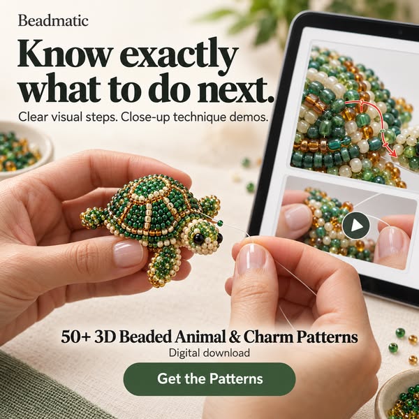 Clear Steps for Tricky 3D Beadwork