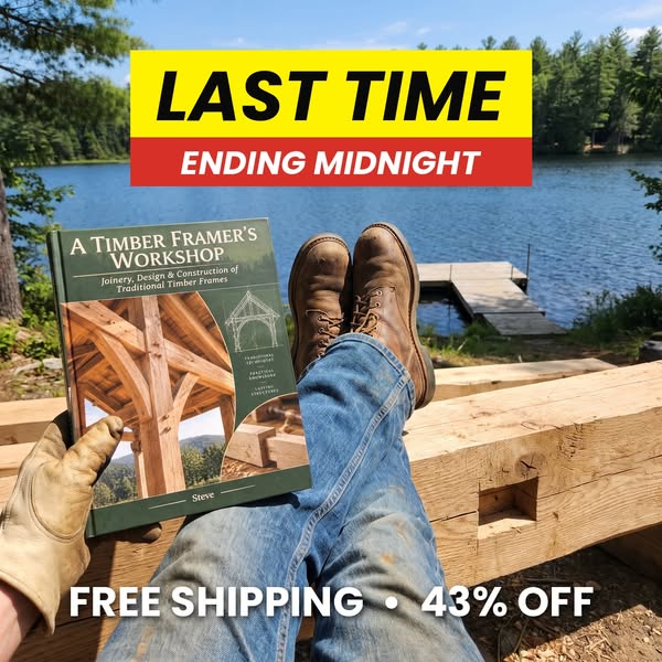 Timber framing books, now $39.99