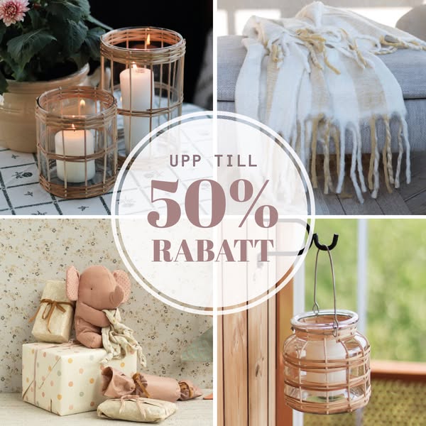 Höstens stora rea 50% rabatt