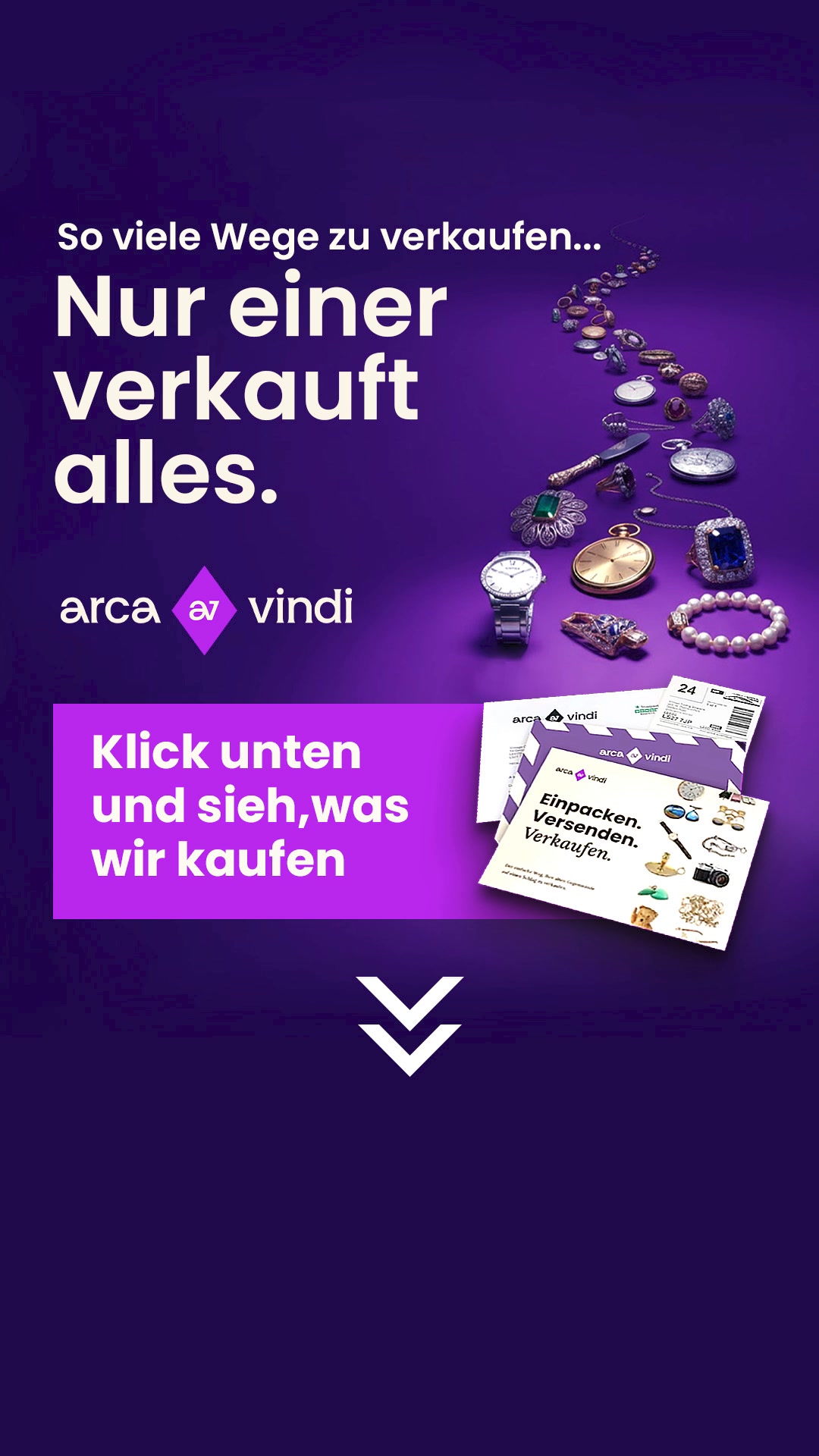 Klicke hier, um alle Artikel zu sehen, die wir kaufen