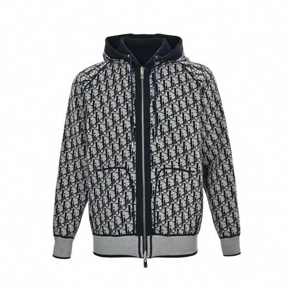 Reversible Two-Way Zip Oblique Hoodie