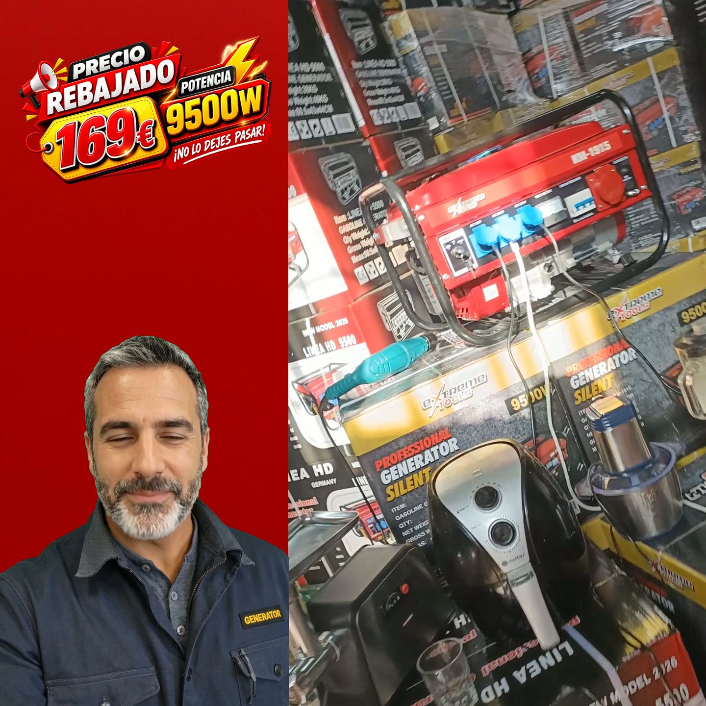 9500W rebajado.
