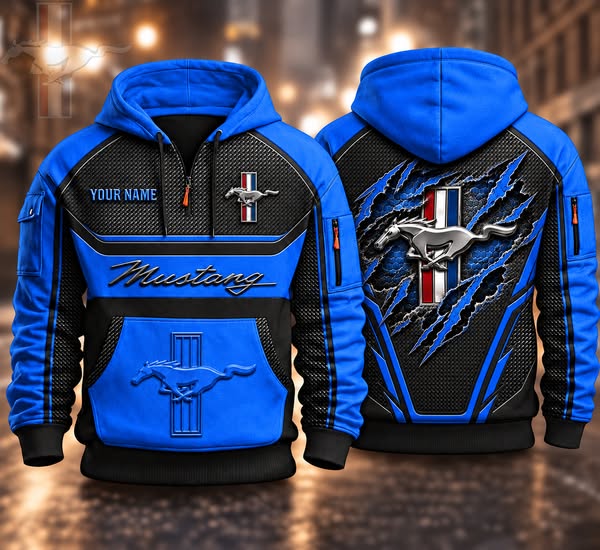 Mustang Special Design Custom Name Thick Hoodie