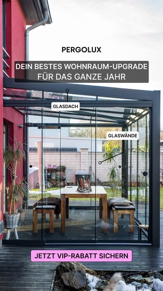 Dein Glas-Wintergarten: Für Einführungs-Sale anmelden und sparen!