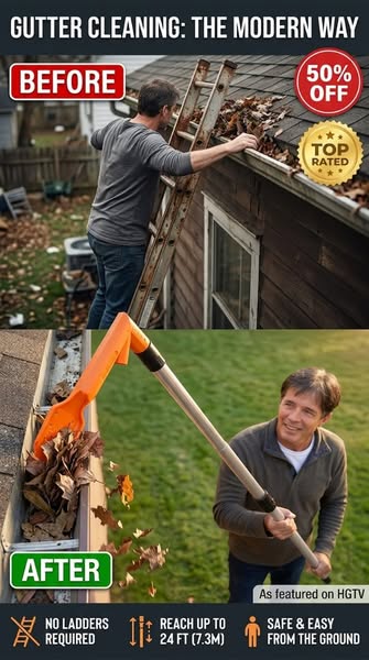 Multi-Functional Gutter Cleaning Tool