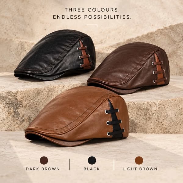 Brooklyn Leather Cap
