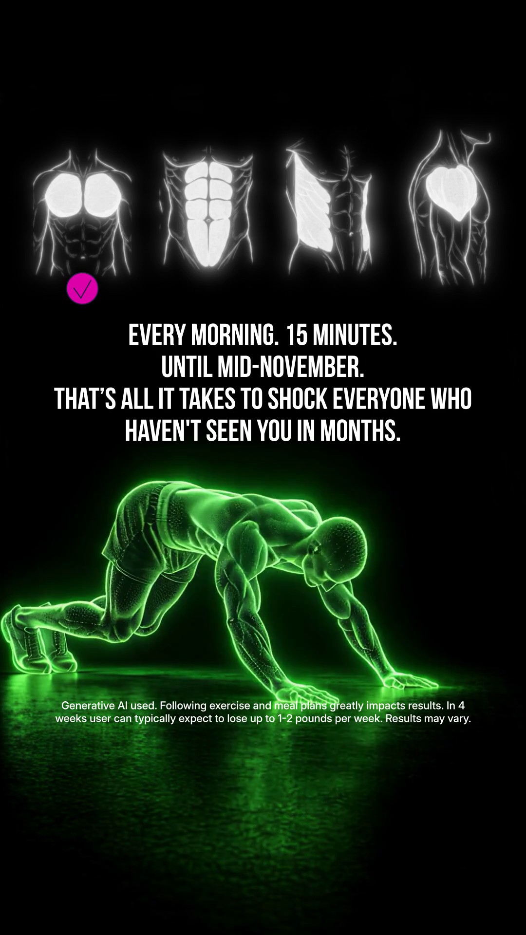 For Big Guys: Start Fifteen Today. Build Steady Strength.