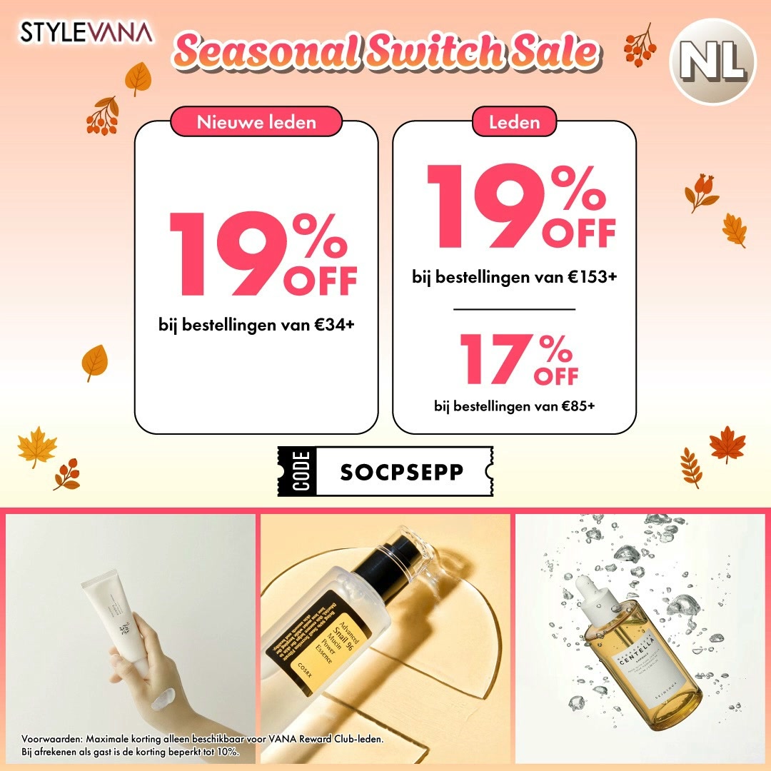 Gebruik [𝐒𝐎𝐂𝐏𝐒𝐄𝐏𝐏] 𝐯𝐨𝐨𝐫 𝟐𝟎% 𝐄𝐗𝐓𝐑𝐀 korting op zonneverzorging + 𝟏𝟗% 𝐄𝐗𝐓𝐑𝐀 korting op de overige items!