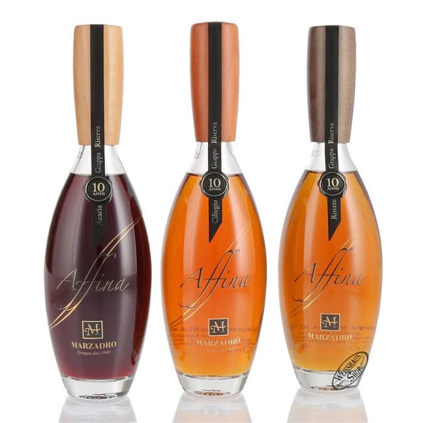 Marzadro Grappa Affina Trio 3 x 0,35l