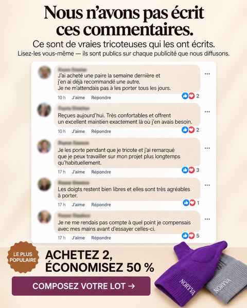 Conçu pour les tricoteuses et les crocheteuses.