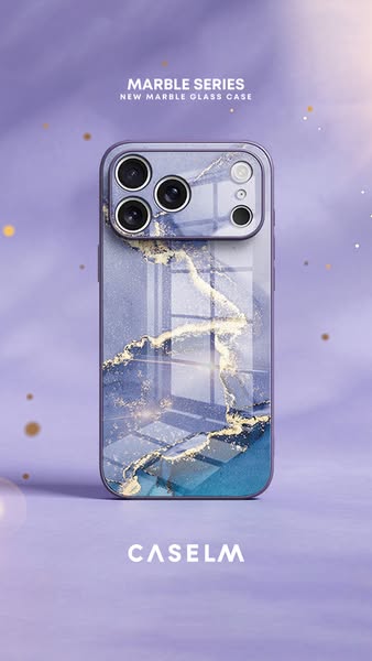 iPhone Marble Glass Case
