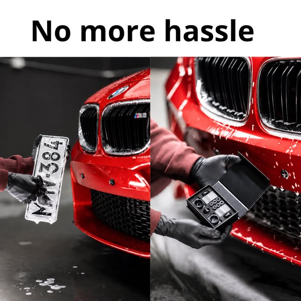 Pop License Plates in SECONDS