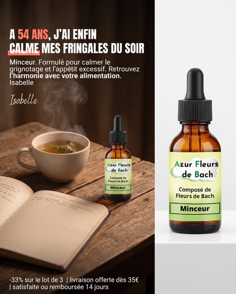 Perdre durablement avec Azur Fleurs de Bach