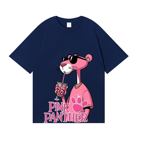 Lazy Panther Cartoon Tee