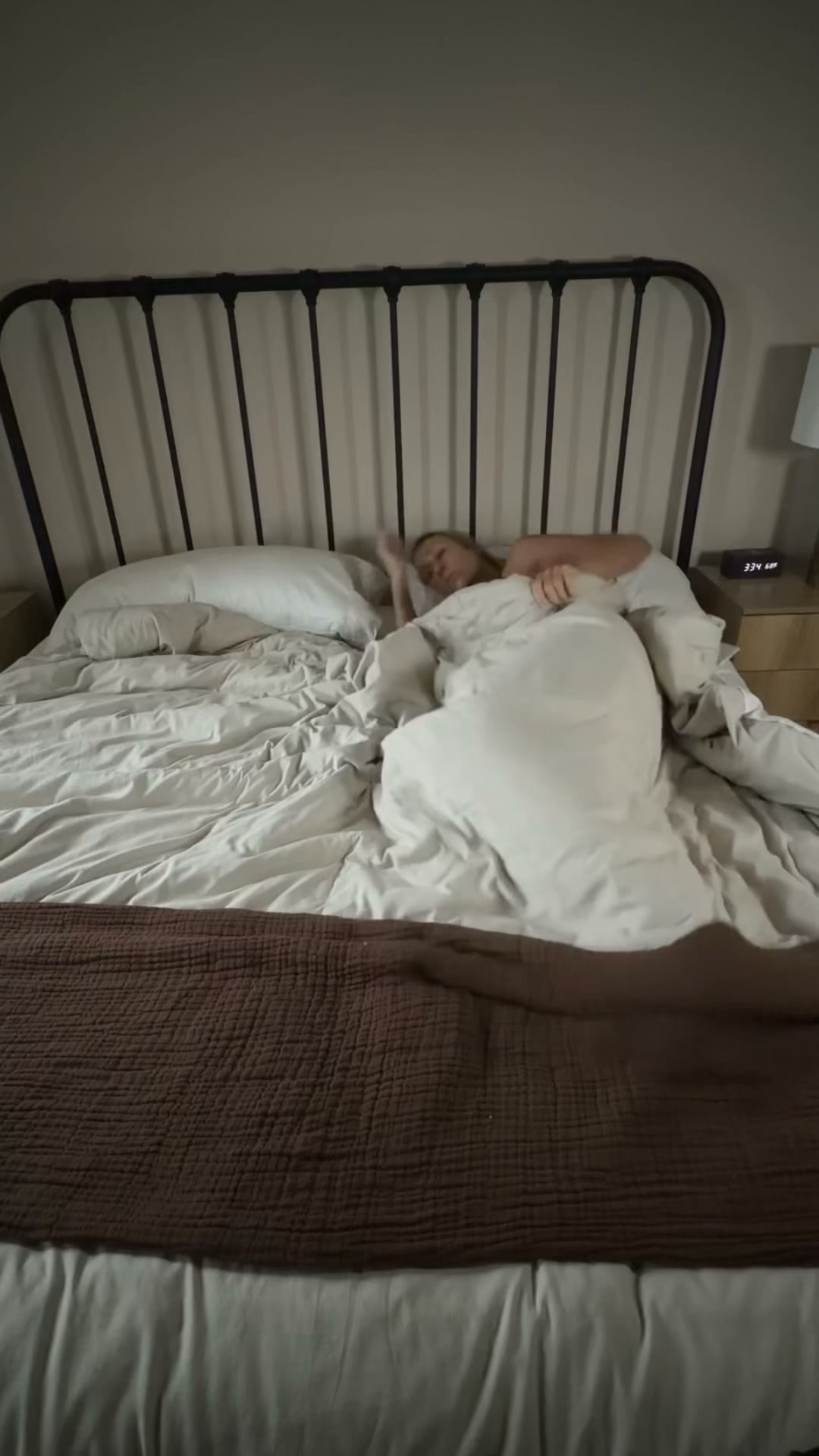 You always wake up at the same time at night? That could be exactly why