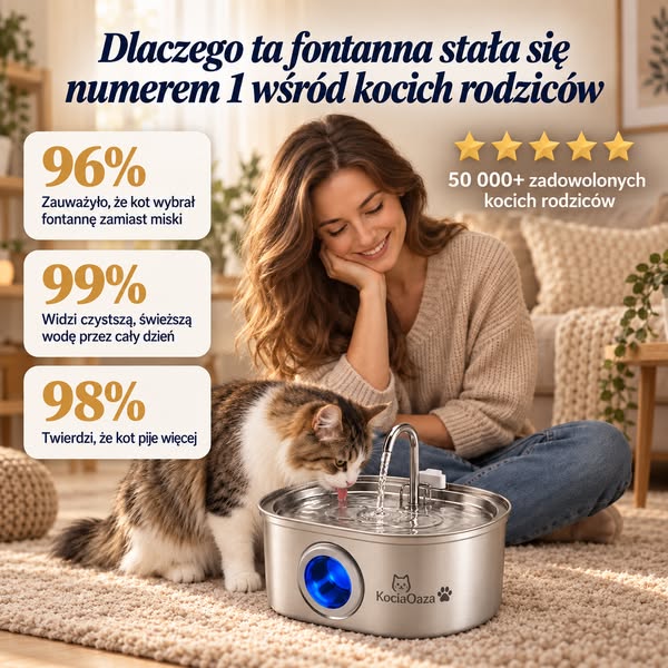 #1 Fontanna dla kotów w Polsce