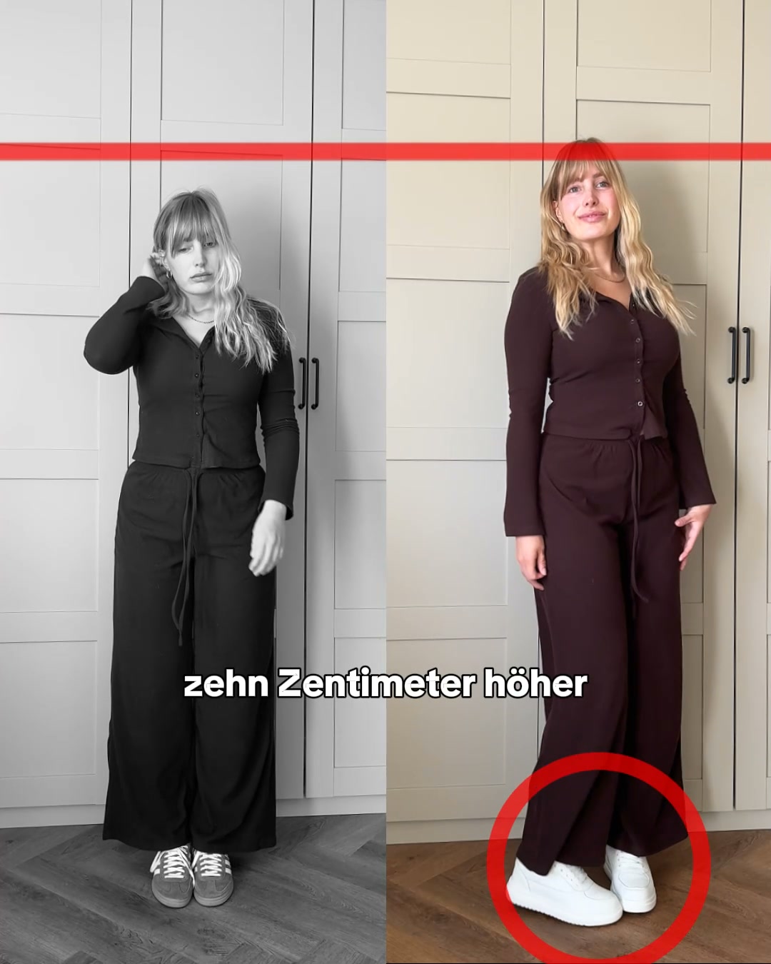 Längere Beine. Ohne High Heels.