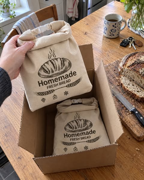 Zwei echte Beutel im Paket. Einer ist zum Verschenken.