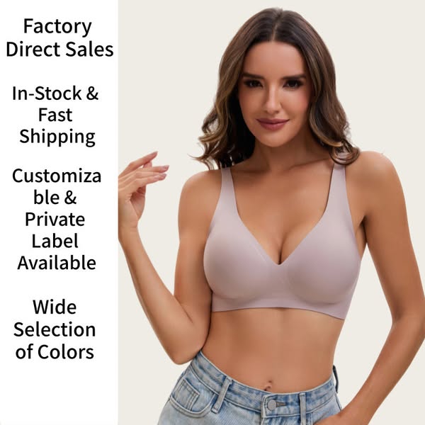Comfort Wireless Seamless Full Coverage Everyday Support Bra