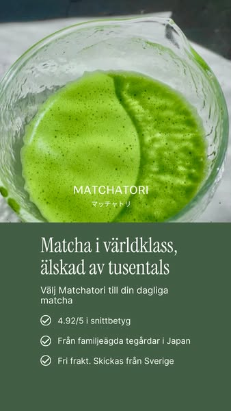 Beställ exklusiv matcha från Japan