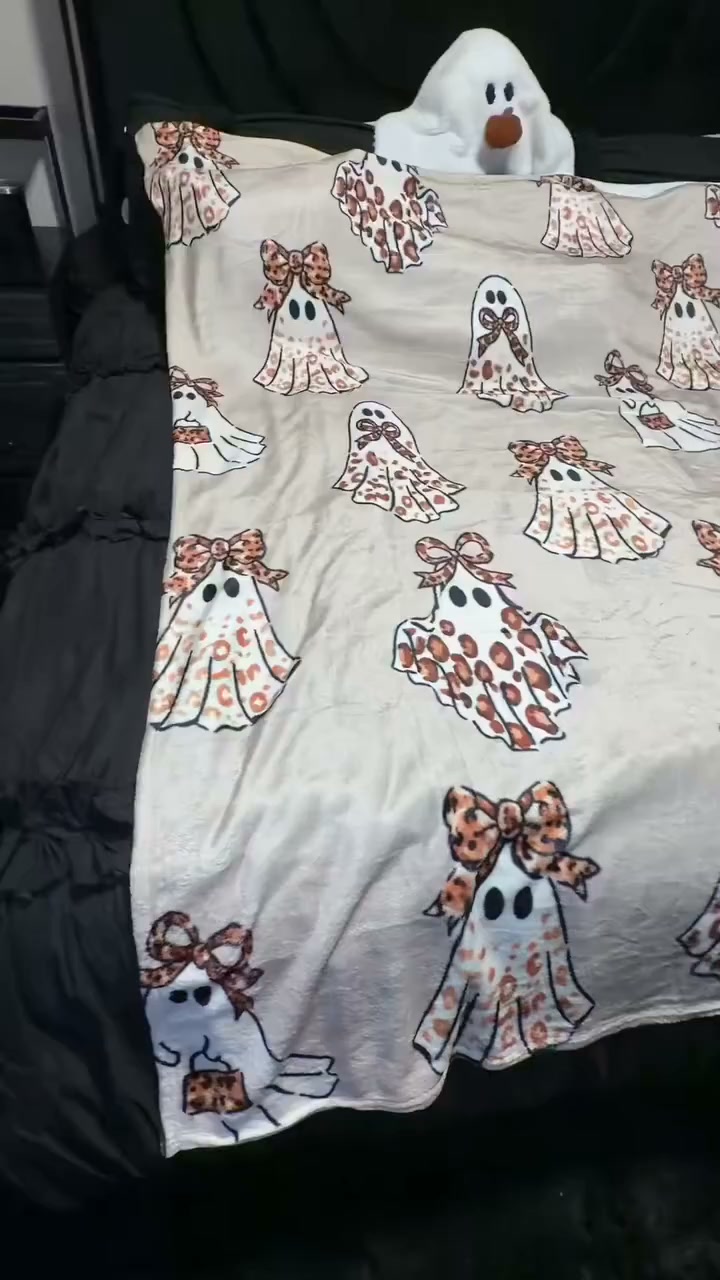 Kuschelige Halloween-Flanelldecke