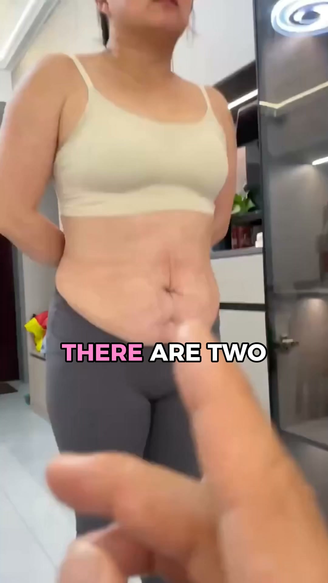 Why the lower stomach pushes out