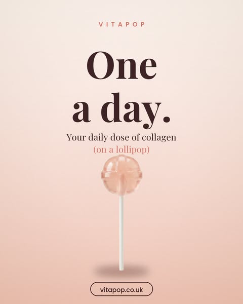Your daily dose of collagen. On a lollipop.