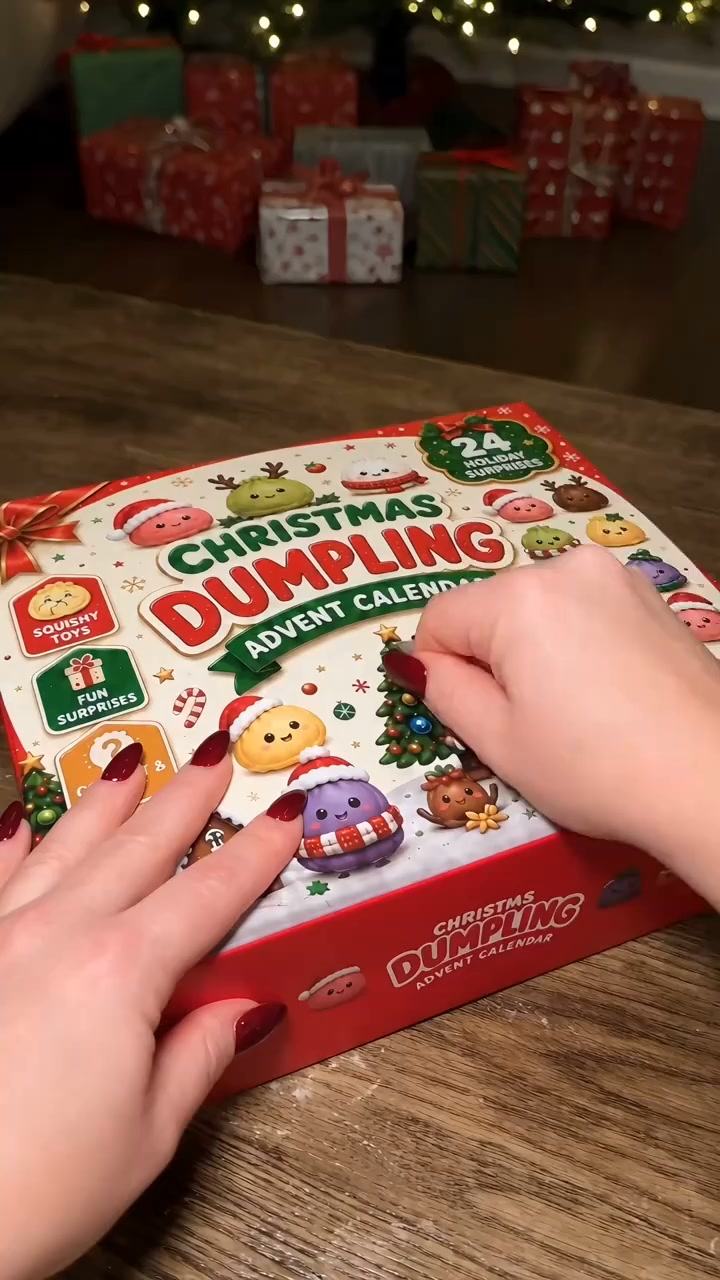 2026 Christmas Squishy Advent Calendar - 24 Days Dumpling Squishies Toys