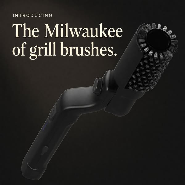 The First Cordless Electric Grill Brush | 50% Off