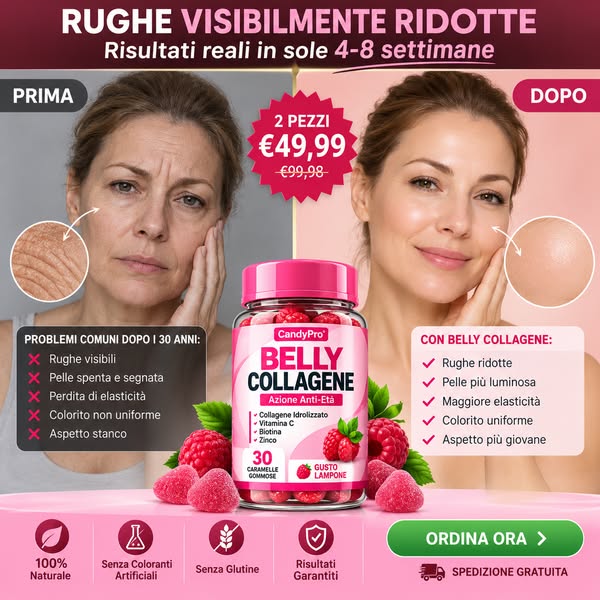 Il collagene che agisce dove le creme non sono mai arrivate