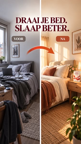 Draai je bed. Slaap beter.