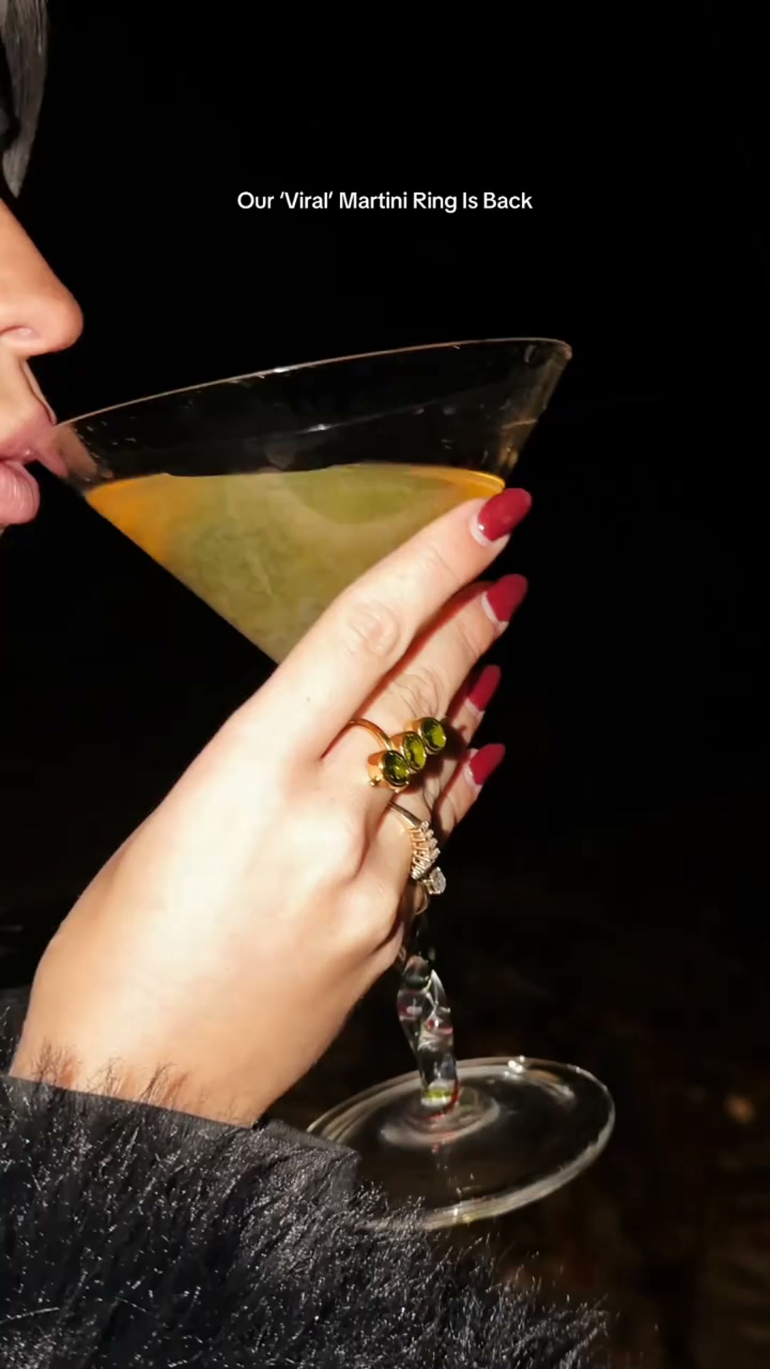 Martini Olive Ring