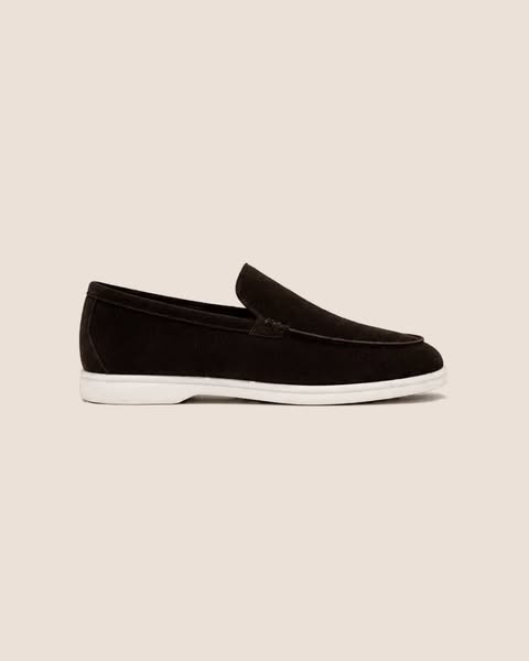 Lady Dark Brown Cowhide Slip-On Loafers