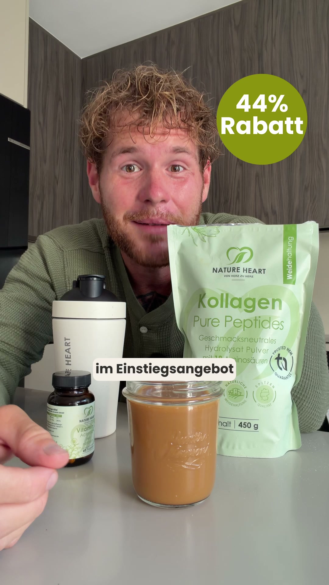 44% Neukundenrabatt auf das Kollagen-Set