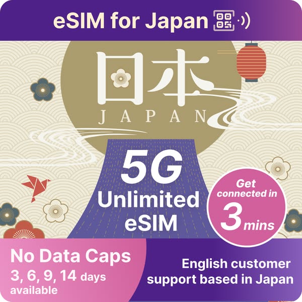 Japan Wireless eSIM for Japan Travel