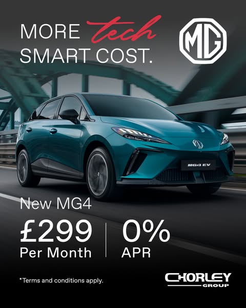New MG4 EV - £299/month, 0% APR