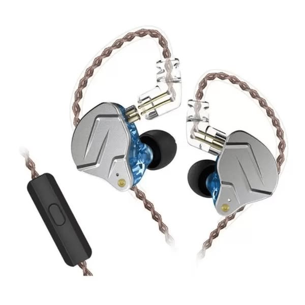 KZ ZSN PRO - Dual Driver IEM Earphones Blue / Mic / No Bluetooth