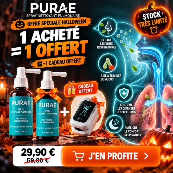 Offre spéciale Halloween PURAE — 1 acheté = 1 offert