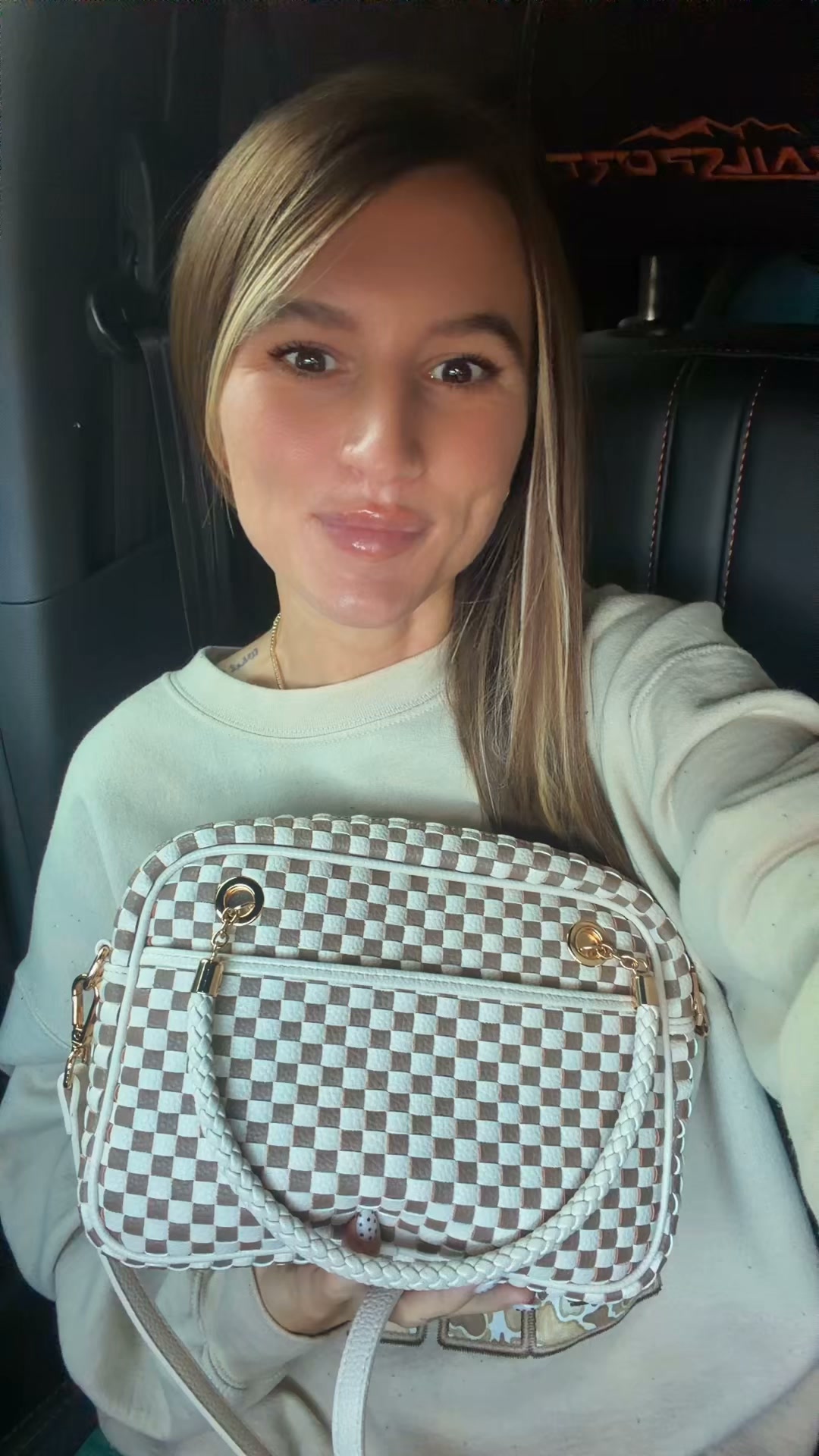 The Khaki Checkered Bag Everyone Will Ask About