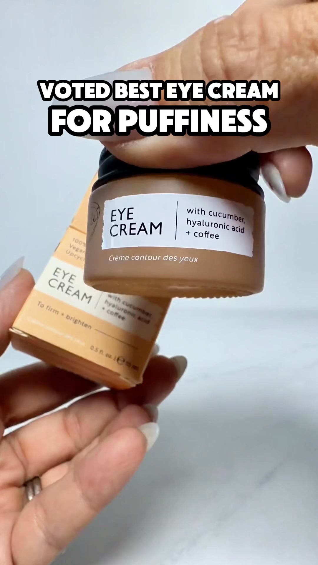 Depuff, brighten, smooth