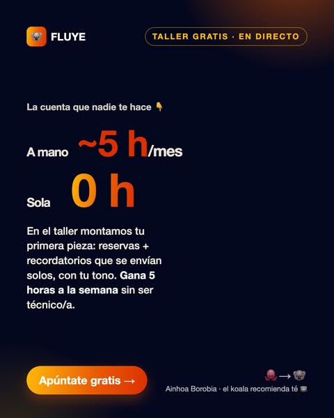De 5 horas al mes a 0