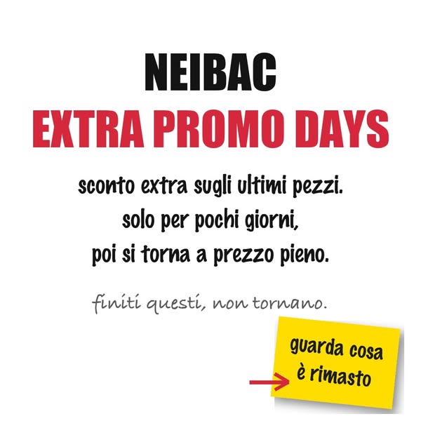 MEGA SALDI AL 50% + EXTRA 15%