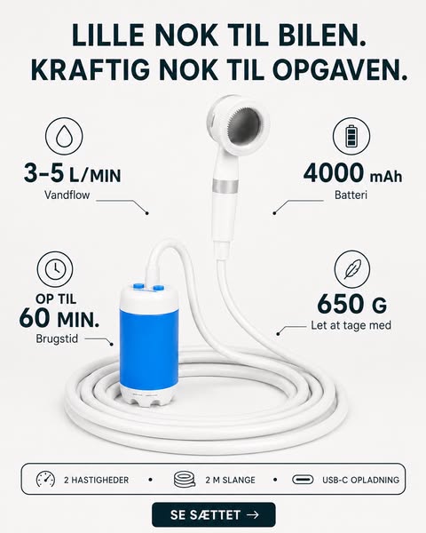 50% rabat + Fri fragt i hele Danmark